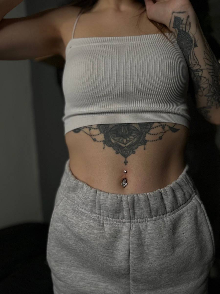 Cluster helix piercing, titánový šperk